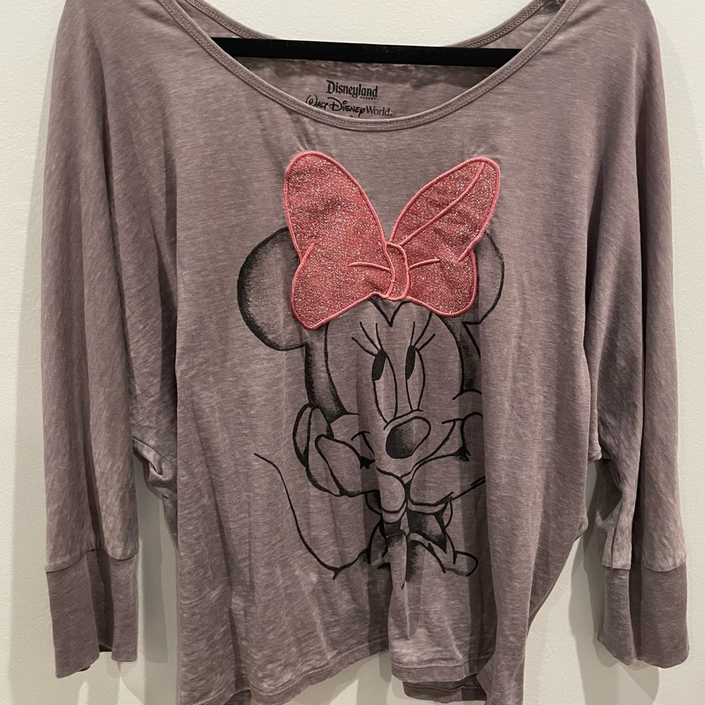 GRAY MINNIE MOUSE TOP